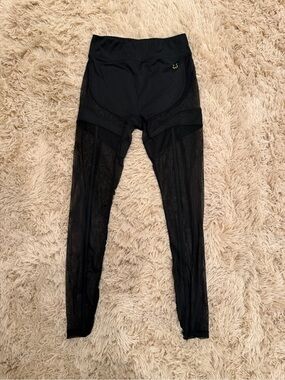 Zasuwa Black Sheer Leggings with Mesh Panels